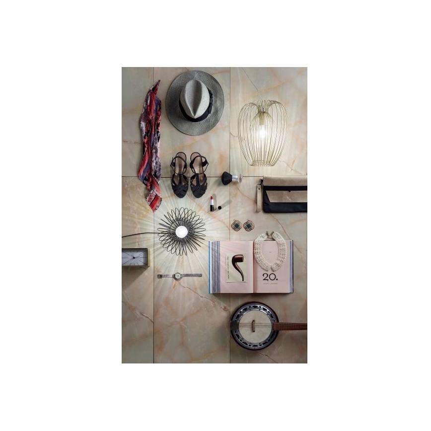 Fabas Luce 3677-45-225 - Chandelier on a string CAMP 1xE27/40W/230V golden
