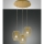 Fabas Luce 3677-47-225 - Chandelier on a string CAMP 3xE27/40W/230V golden