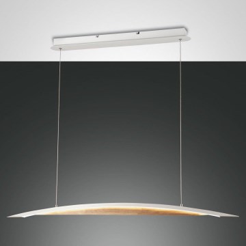 Fabas Luce 3697-40-102 - LED Dimmable chandelier on a string CORDOBA LED/36W/230V white/wood