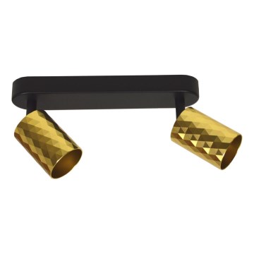 FAMA 2x GU10/30W/230V Spotlight, Gold/Black