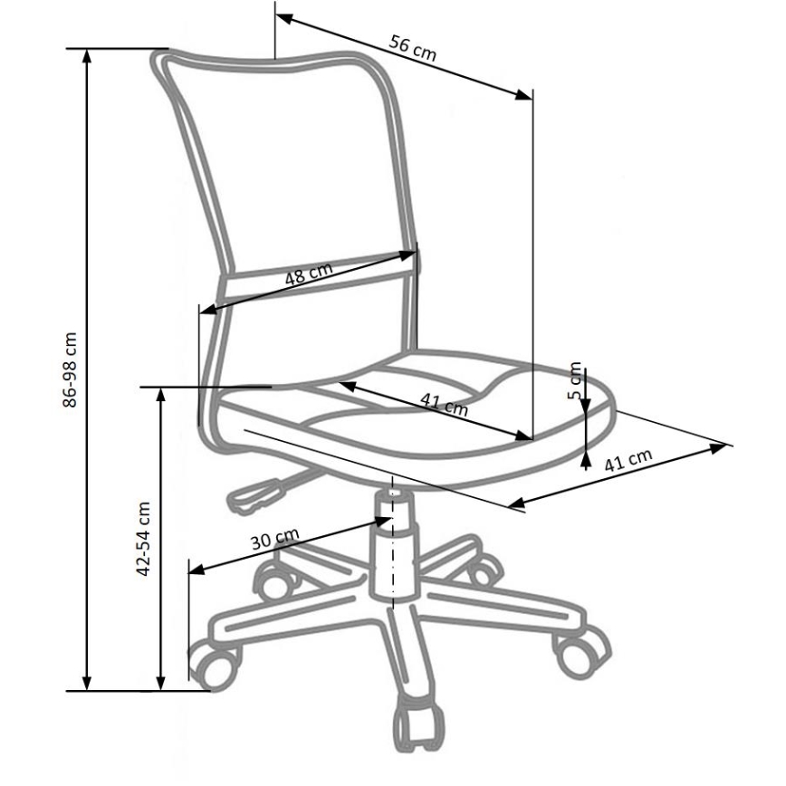 FANA Office Chair Gray/Black