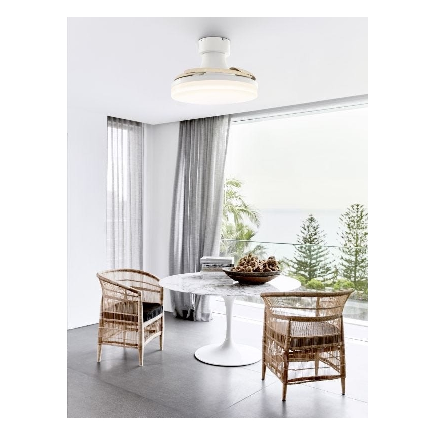 FANAWAY 210664 - LED Dimmable ceiling fan ORBIT LED/25W/230V beige/white + remote control