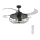 FANAWAY 212920 - LED Ceiling fan INDUSTRI 3xE27/4W/230V black + remote control