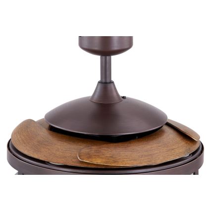 FANAWAY 212925 - LED Ceiling fan CLASSIC 3xE27/4W/230V brown + remote control