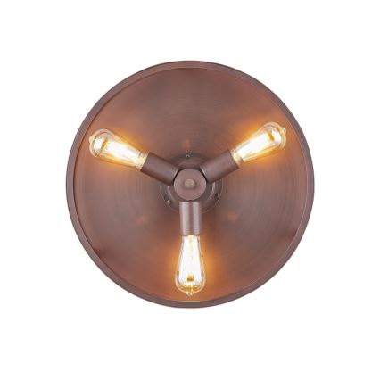 FANAWAY 212925 - LED Ceiling fan CLASSIC 3xE27/4W/230V brown + remote control