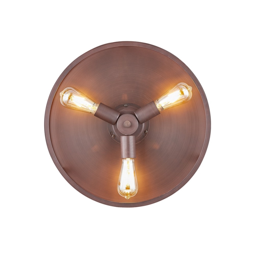 FANAWAY 212925 - LED Ceiling fan CLASSIC 3xE27/4W/230V brown + remote control