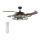 FANAWAY 212925 - LED Ceiling fan CLASSIC 3xE27/4W/230V brown + remote control