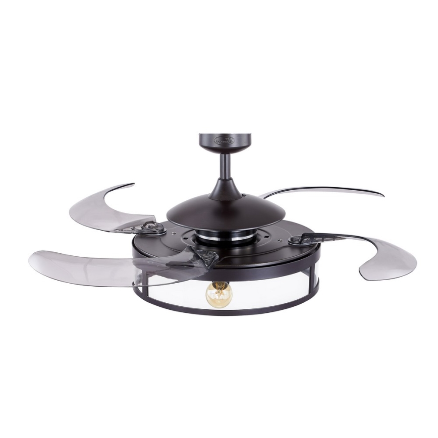 FANAWAY 212927 - LED Ceiling Fan CLASSIC 3xE27/4W/230V black diameter 112 cm + remote control