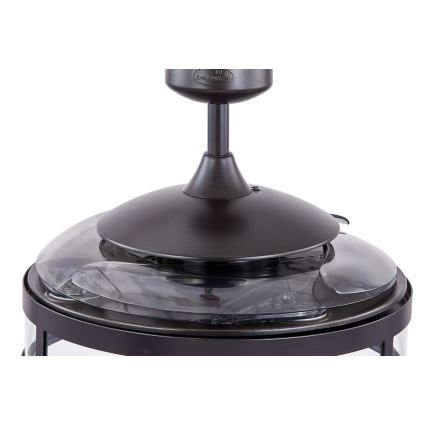 FANAWAY 212927 - LED Ceiling Fan CLASSIC 3xE27/4W/230V black diameter 112 cm + remote control