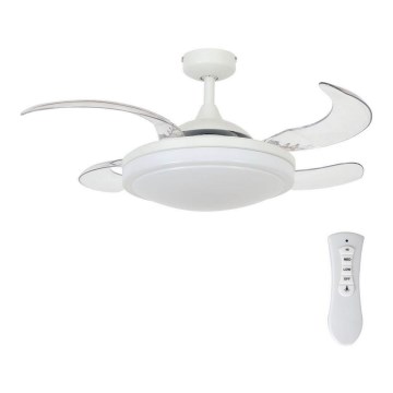 FANAWAY 212980 - Ceiling fan EVORA 2xE27/15W/230V white + remote control