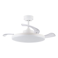 FANAWAY 21612949 - LED Dimmable ceiling fan STROLL LED/30W/230V 2700/3500/5000K d. 106 cm white/clear + remote control