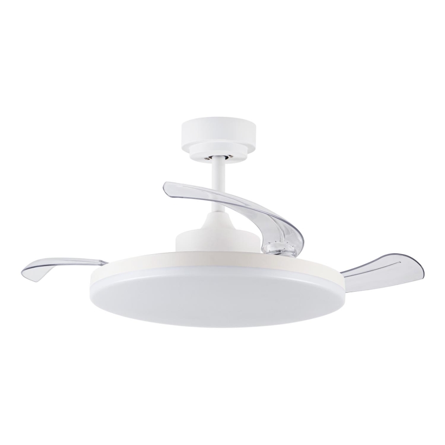 FANAWAY 21612949 - LED Dimmable ceiling fan STROLL LED/30W/230V 2700/3500/5000K d. 106 cm white/clear + remote control