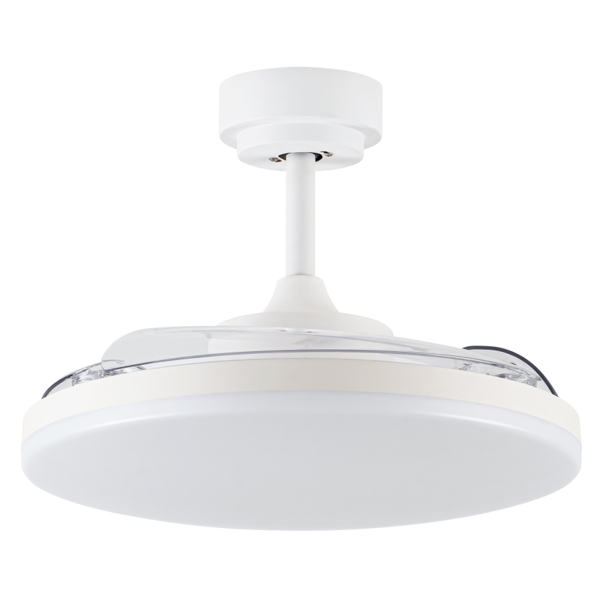 FANAWAY 21612949 - LED Dimmable ceiling fan STROLL LED/30W/230V 2700/3500/5000K d. 106 cm white/clear + remote control