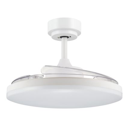 FANAWAY 21612949 - LED Dimmable ceiling fan STROLL LED/30W/230V 2700/3500/5000K d. 106 cm white/clear + remote control