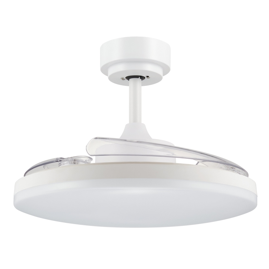 FANAWAY 21612949 - LED Dimmable ceiling fan STROLL LED/30W/230V 2700/3500/5000K d. 106 cm white/clear + remote control