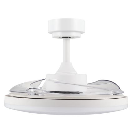 FANAWAY 21612949 - LED Dimmable ceiling fan STROLL LED/30W/230V 2700/3500/5000K d. 106 cm white/clear + remote control