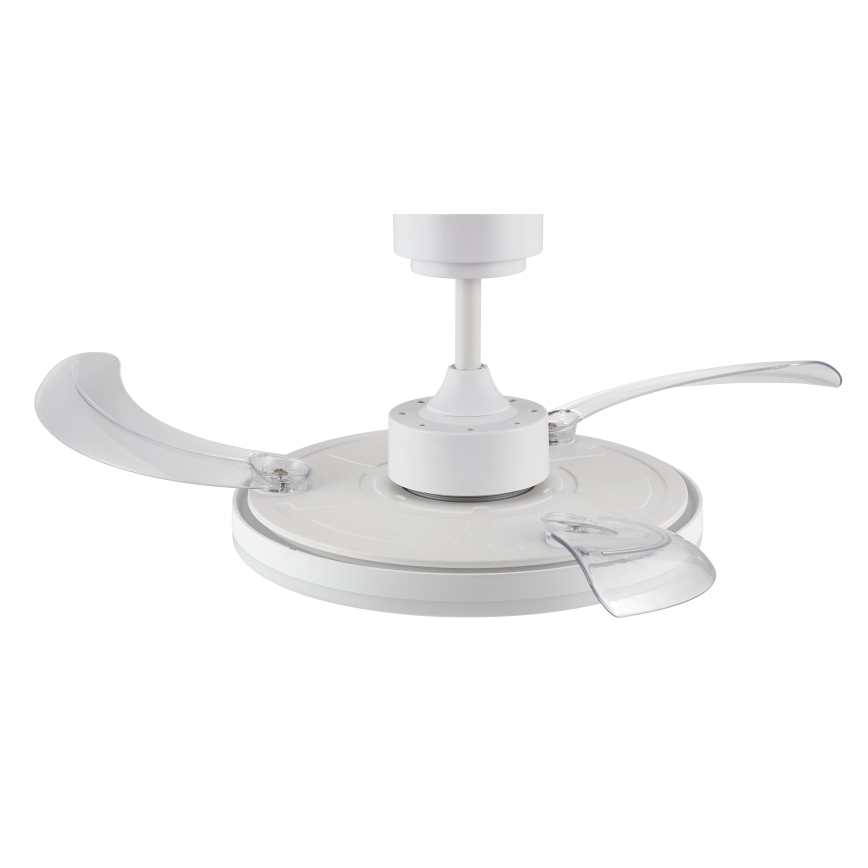FANAWAY 21612949 - LED Dimmable ceiling fan STROLL LED/30W/230V 2700/3500/5000K d. 106 cm white/clear + remote control