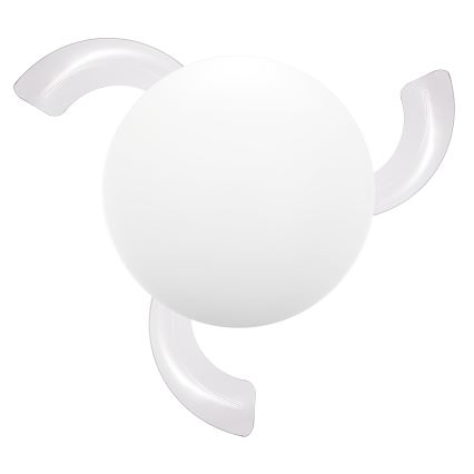 FANAWAY 21612949 - LED Dimmable ceiling fan STROLL LED/30W/230V 2700/3500/5000K d. 106 cm white/clear + remote control