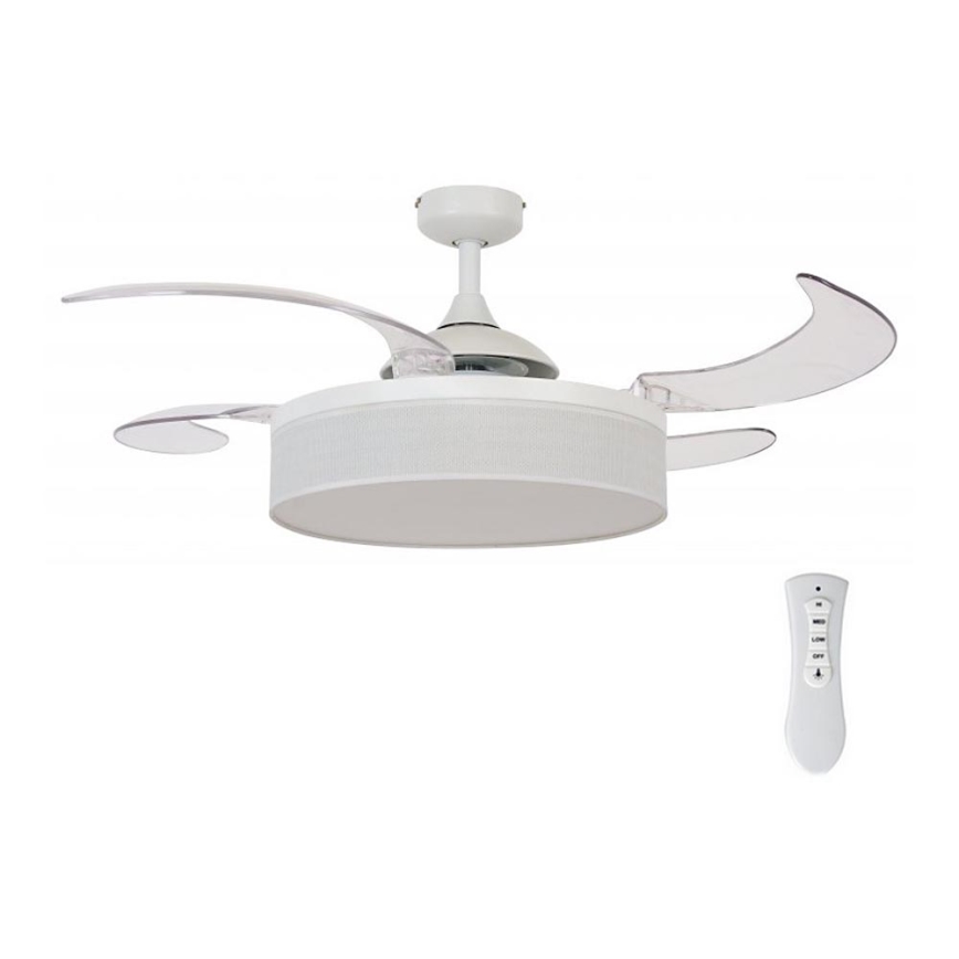 FANAWAY 511030 - LED Ceiling fan FRASER 3xE27/20W/230V white + remote control