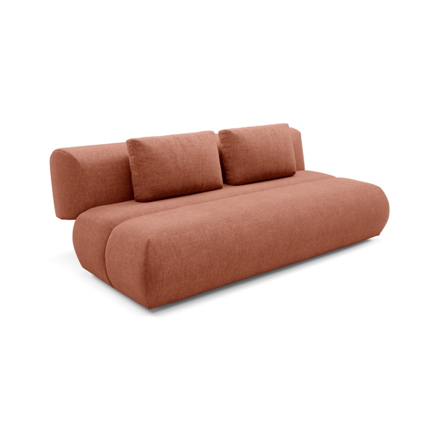 FANO 3-seater sofa bed, brown