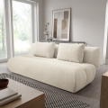 FANO three-seater sofa bed, cream