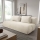 FANO three-seater sofa bed, cream