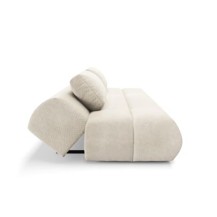 FANO three-seater sofa bed, cream