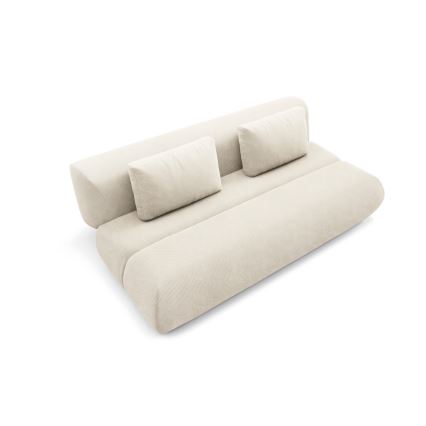 FANO three-seater sofa bed, cream