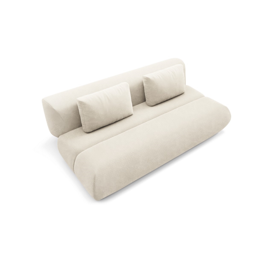 FANO three-seater sofa bed, cream