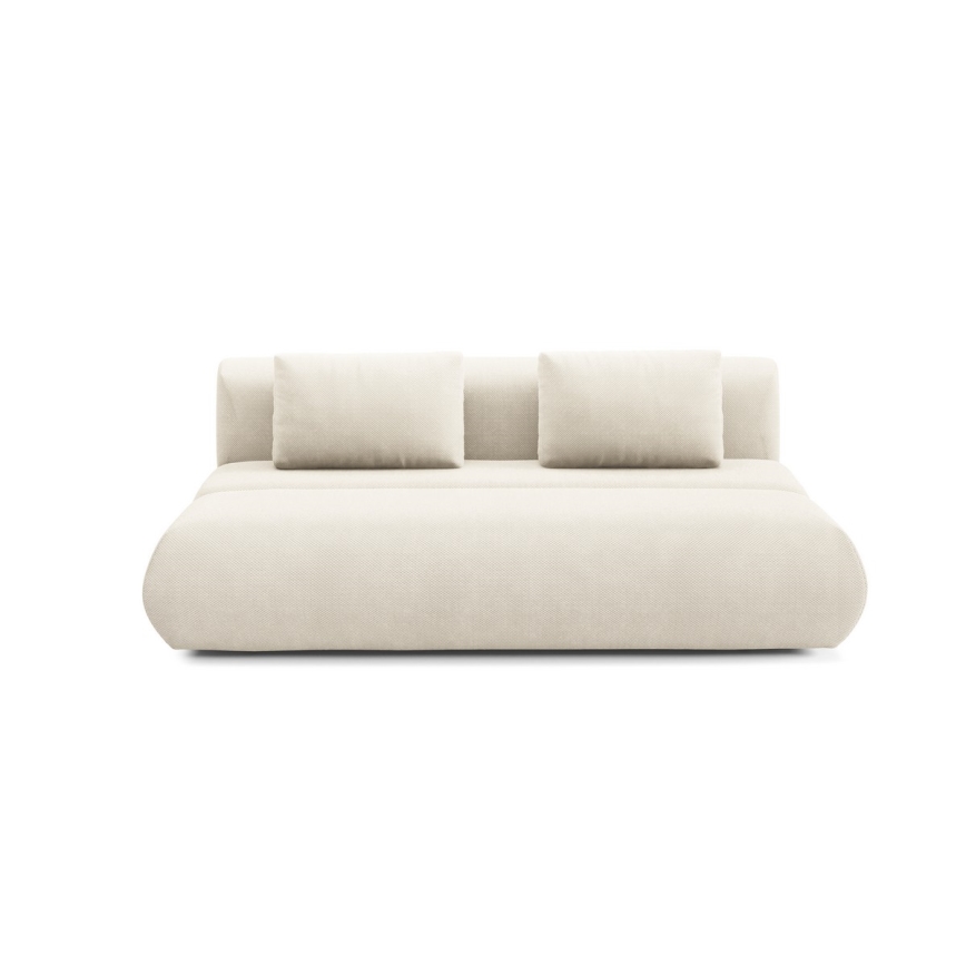 FANO three-seater sofa bed, cream