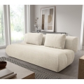 FANO three-seater sofa bed in cream