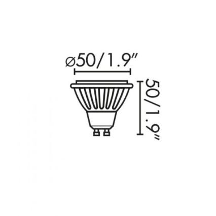 Faro 17316 - LED Bulb GU10/8W/230V 2700K