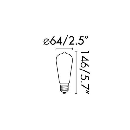 FARO 17428 - LED Bulb FILAMENT E27/4W/230V 2200K