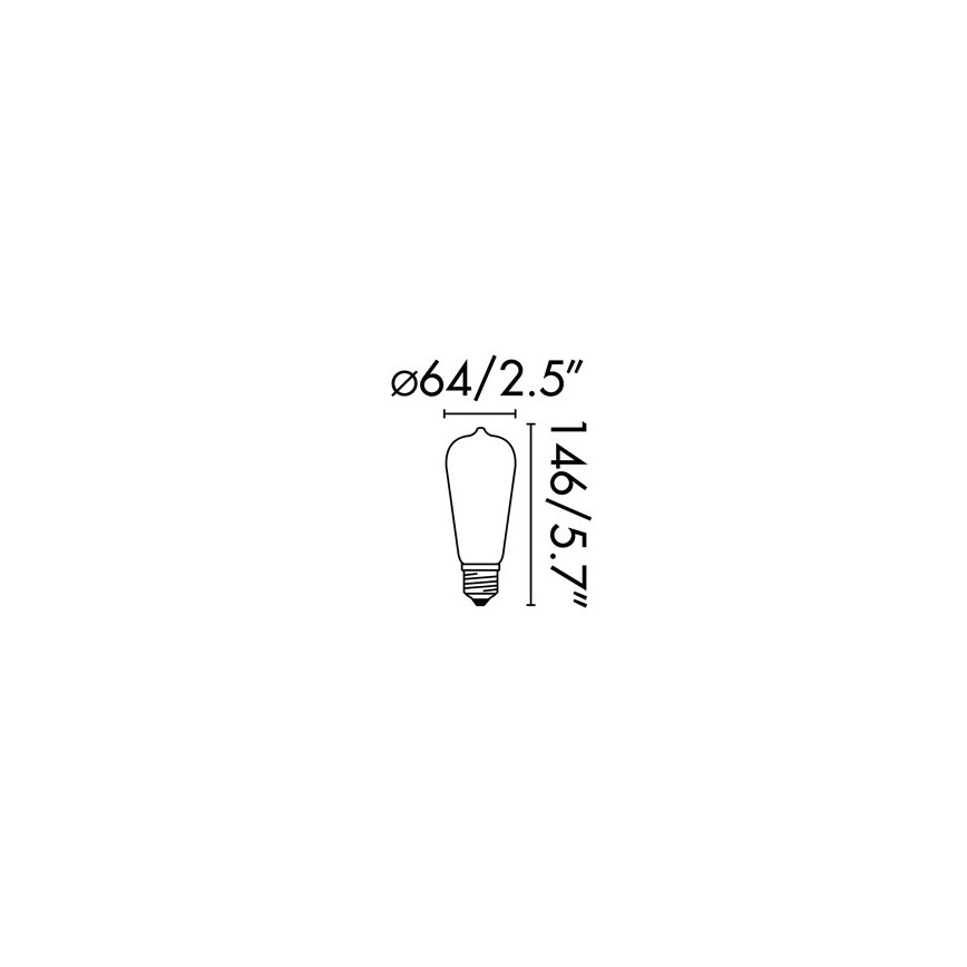 FARO 17428 - LED Bulb FILAMENT E27/4W/230V 2200K