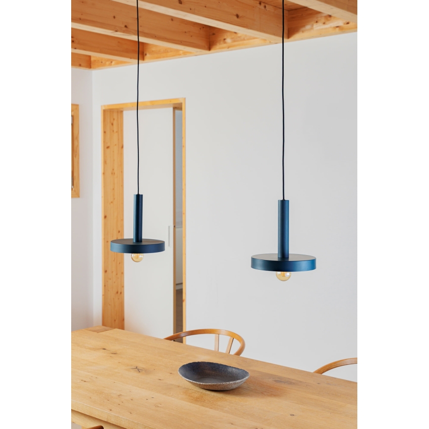 FARO 20169 - Chandelier on a string WHIZ 1xE27/15W/230V blue