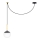 FARO 28210 - Chandelier on a string MINE 1xE27/40W/230V