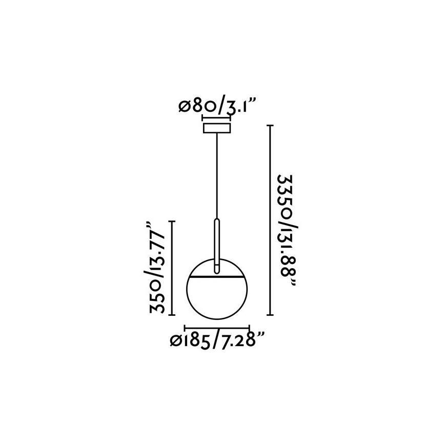 FARO 28210 - Chandelier on a string MINE 1xE27/40W/230V