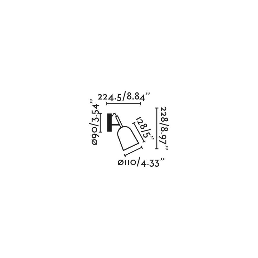 FARO 28275 - Wall lamp STUDIO 1xE14/8W/230V pink/black