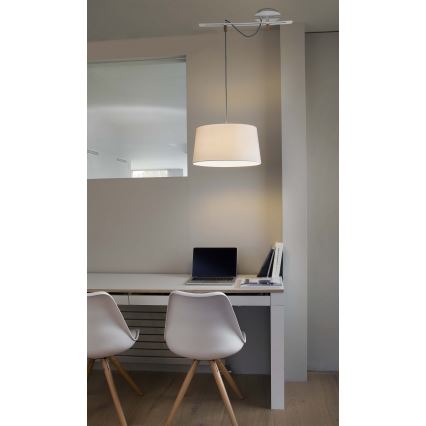 FARO 28394 - Chandelier on a string FUSTA 1xE27/20W/230V white