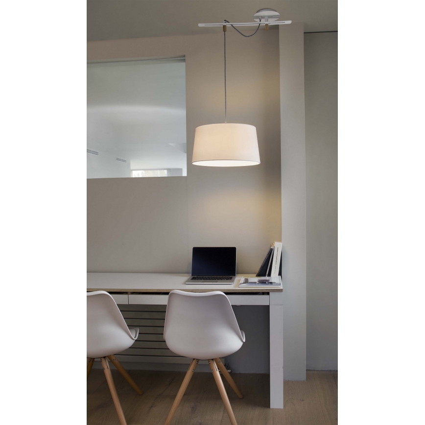 FARO 28394 - Chandelier on a string FUSTA 1xE27/20W/230V white