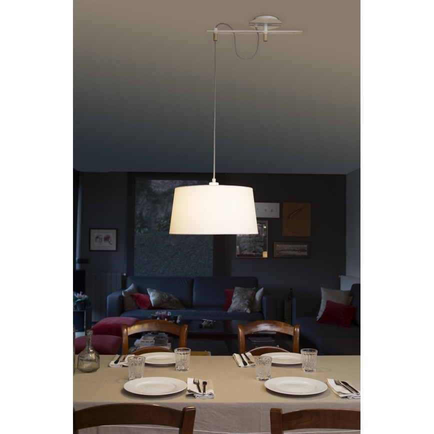 FARO 28394 - Chandelier on a string FUSTA 1xE27/20W/230V white