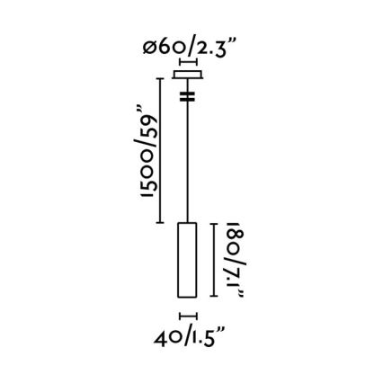 FARO 29894 - LED Chandelier on a string ORA LED/4W/230V white