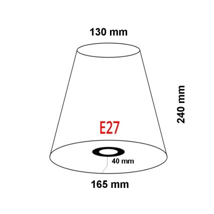 FARO 2P0311 - Lampshade for wall light REM E27 d. 165 mm beige