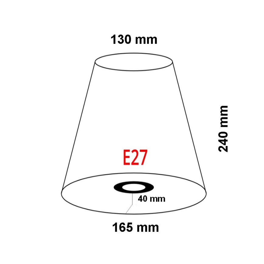 FARO 2P0311 - Lampshade for wall light REM E27 d. 165 mm beige