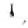 FARO 32002 - Ceiling fan ETERFAN black/clear d. 128 cm + remote control