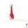 FARO 32002 - Ceiling fan ETERFAN red/clear d. 128 cm + remote control