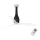 FARO 32003 - Ceiling fan ETERFAN black/clear d. 128 cm + remote control