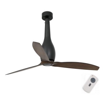 FARO 32004- Ceiling fan ETERFAN black/brown d. 128 cm + remote control