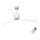 FARO 32020- Ceiling fan MINI ETERFAN white/clear d. 128 cm+ remote control
