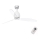 FARO 32025 - Ceiling fan MINI ETERFAN matte white/clear
